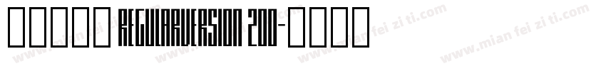 華康采風體 RegularVersion 200字体转换